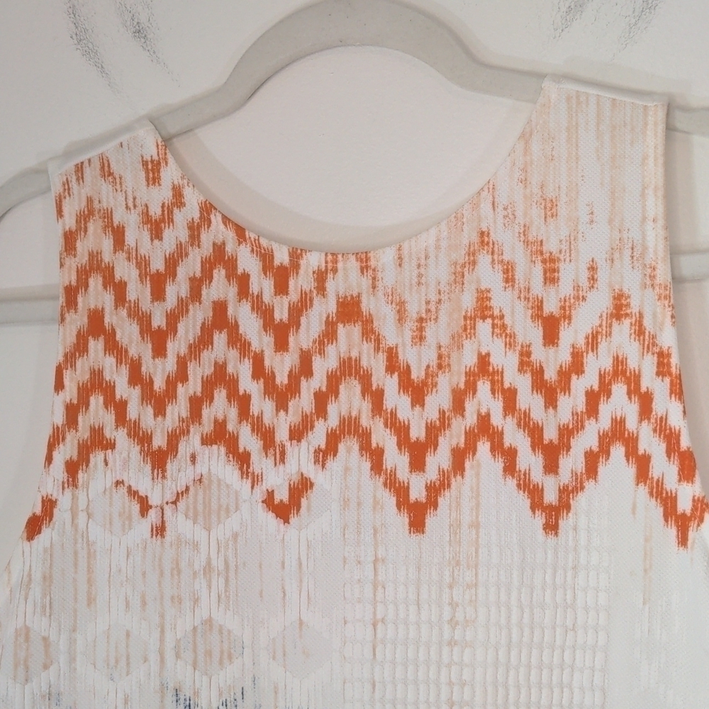 𝅺zara Collection Geometric Sleeveless Shift Dress small - Picture 3 of 7